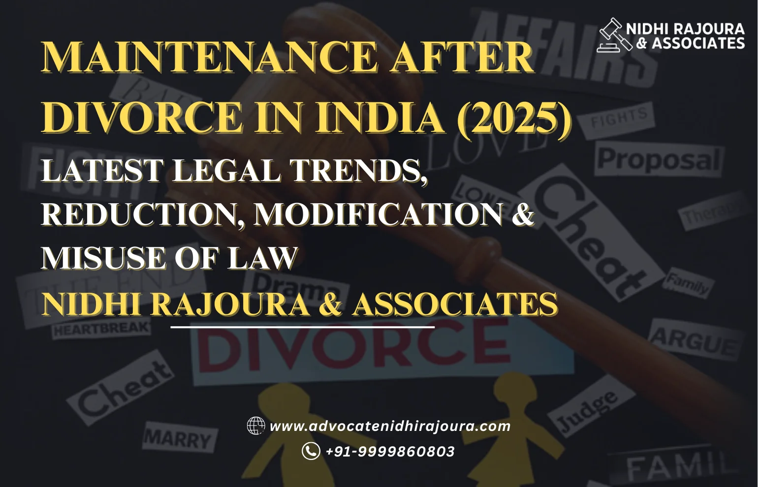  Maintenance After Divorce in India (2025): Latest Legal Trends, Reduction, Modification & Misuse of Law 
